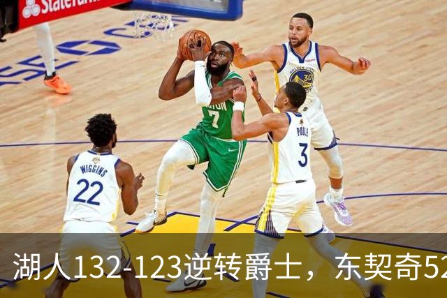 湖人132-123逆转爵士，东契奇52+8+10，里夫斯29分，马尔卡宁28分